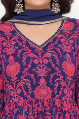 W Ladies Western Kurti 3Pcs Set Ws13195 126220