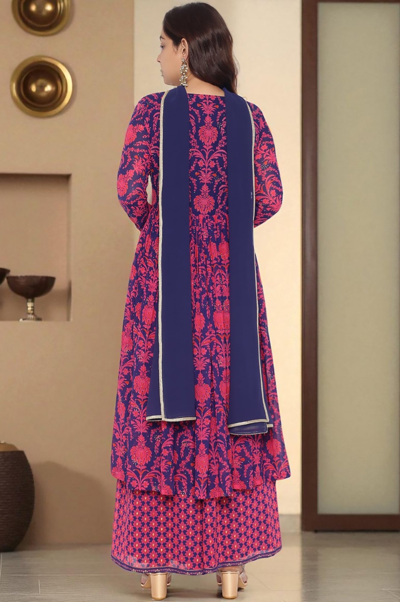 W Ladies Western Kurti 3Pcs Set Ws13195 126220