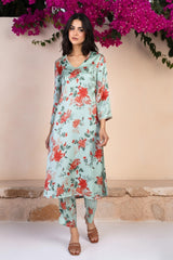 W Ladies Western Kurti 3Pcs Set Ws13208 126227