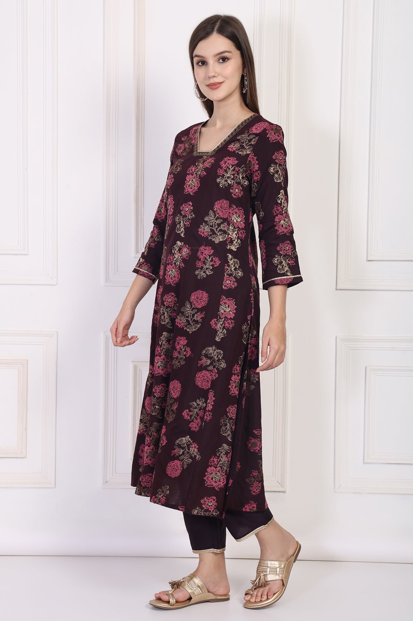 W Ladies Western W Kurti 3Pcs Set Ws13235 314326