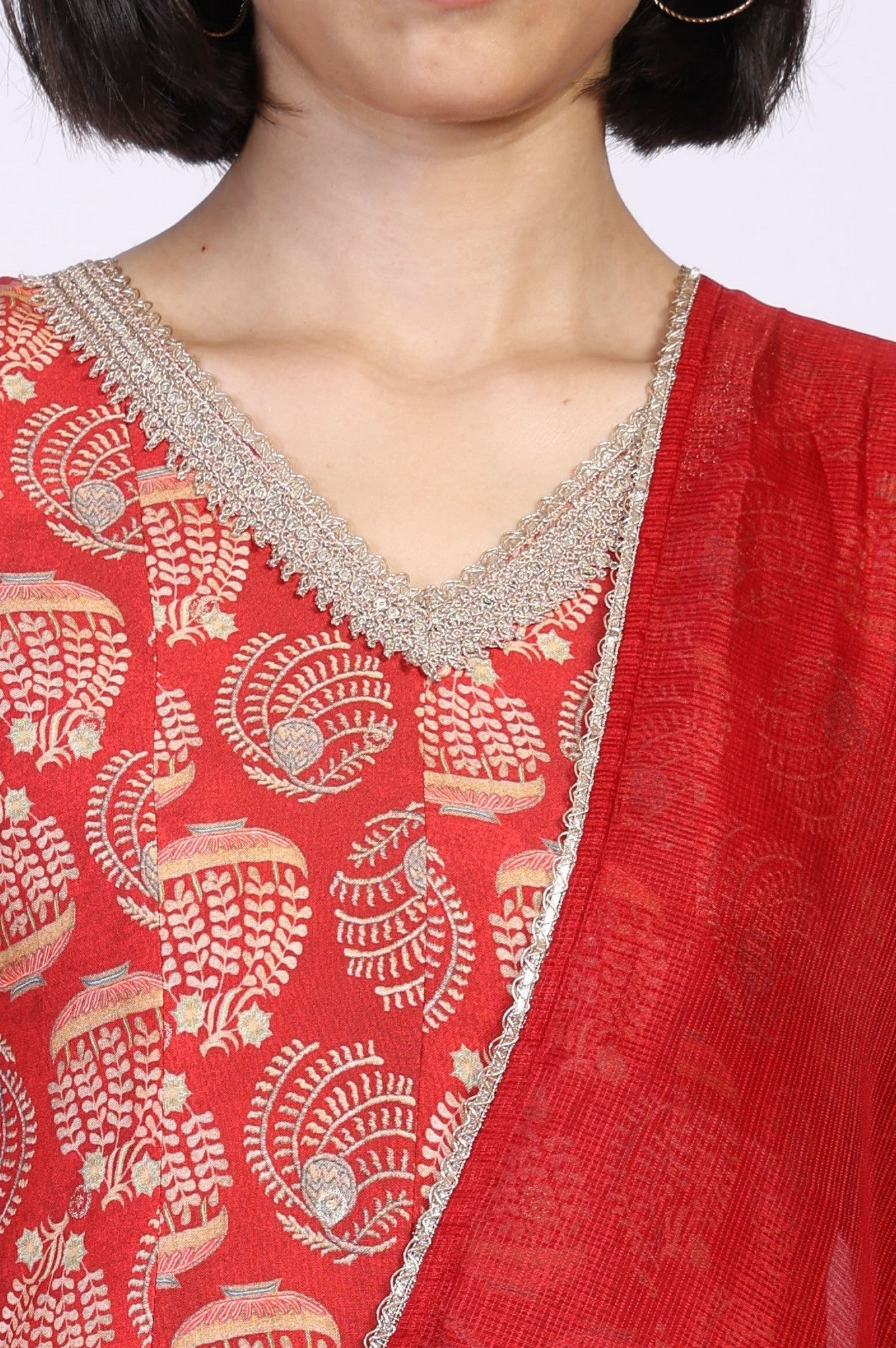 W Ladies Western Kurti 3Pcs Set Ws13287 126636