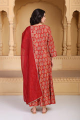 W Ladies Western Kurti 3Pcs Set Ws13287 126636