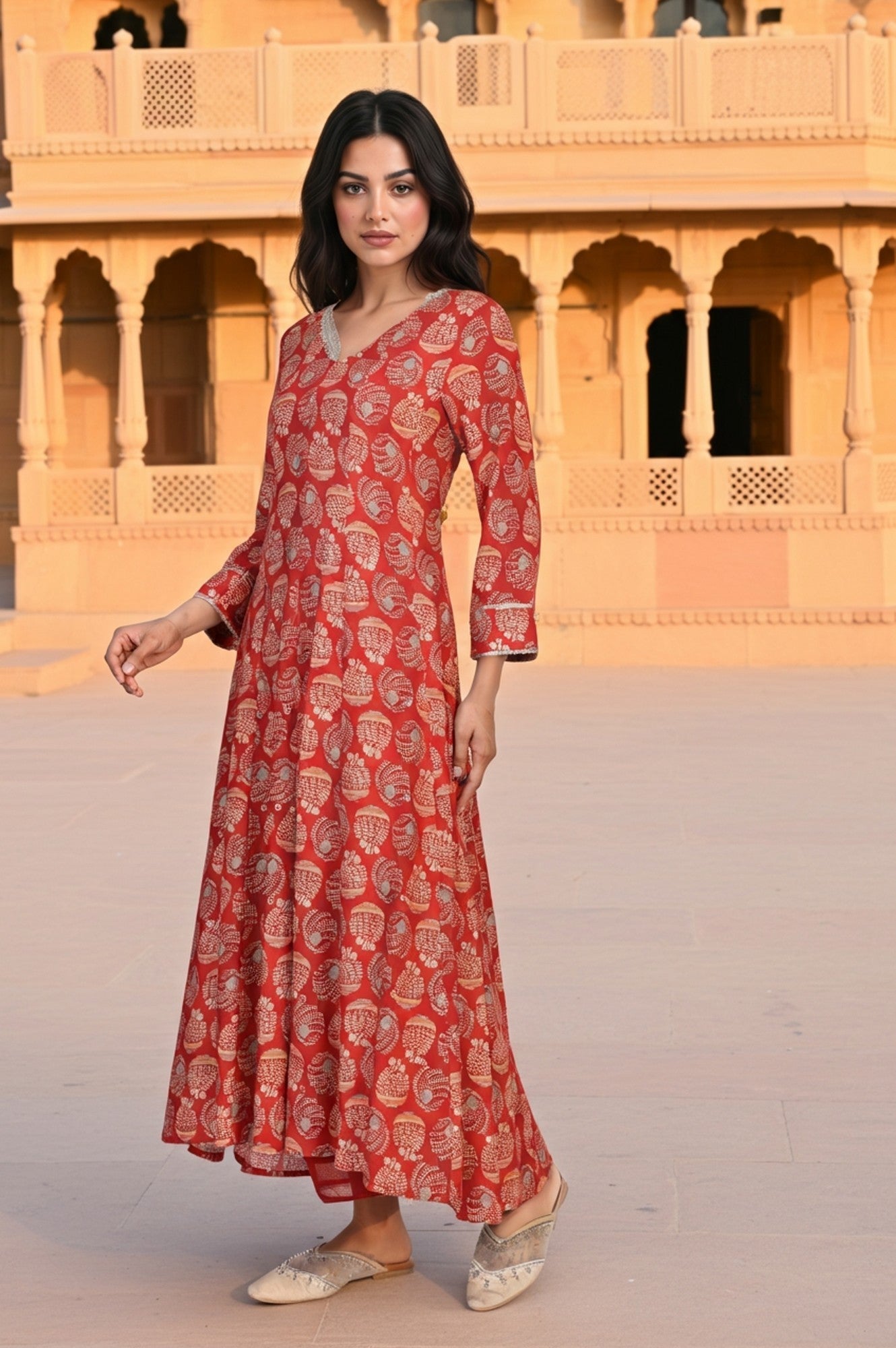 W Ladies Western Kurti 3Pcs Set Ws13287 126636