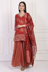 W Ladies Western W Kurti 3Pcs Set Ws13290 126813