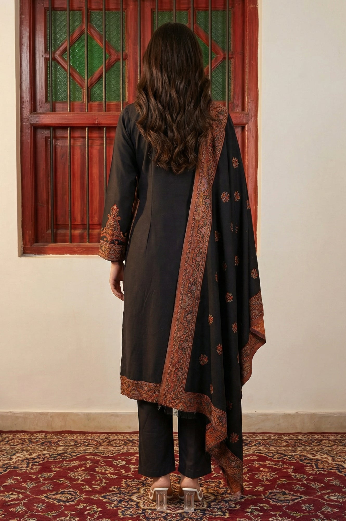 W Ladies Western W Kurti 3Pcs Set Ws13308 314491