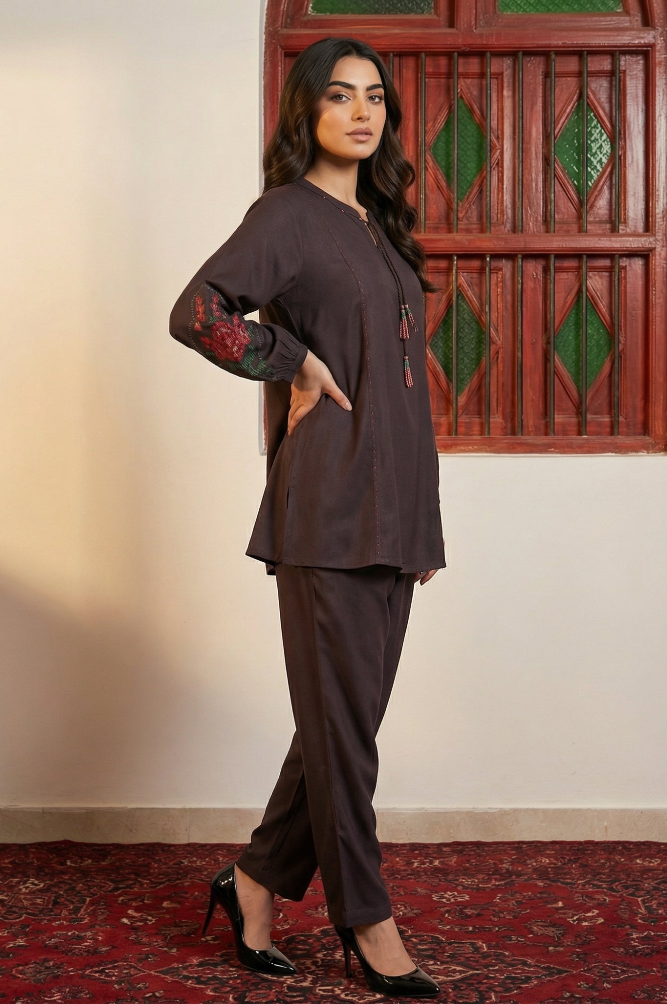 W Ladies Western W Kurti 3Pcs Set Ws13373 224514