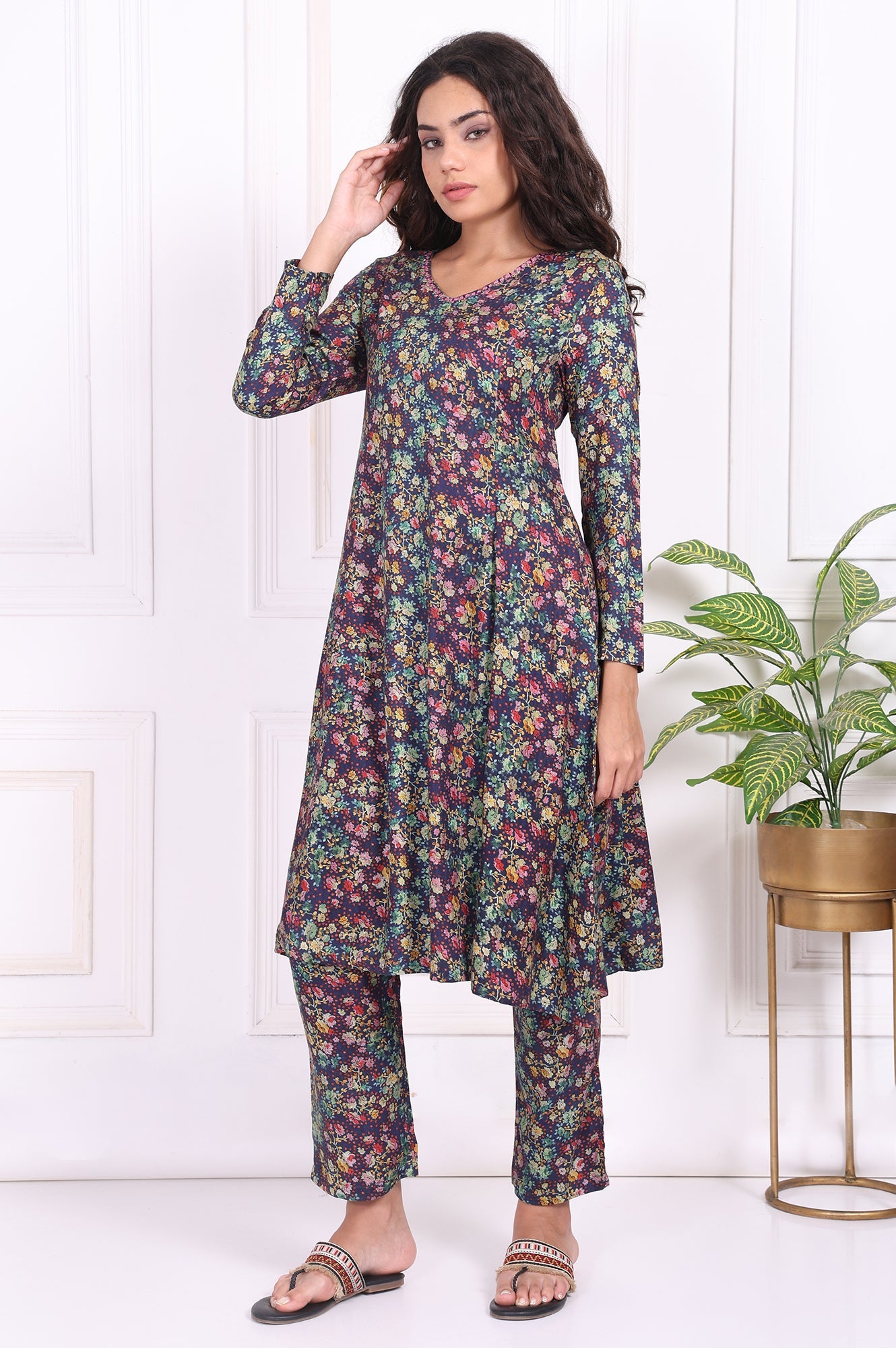 W Ladies Western W Kurti 3Pcs Set Ws13375 126790