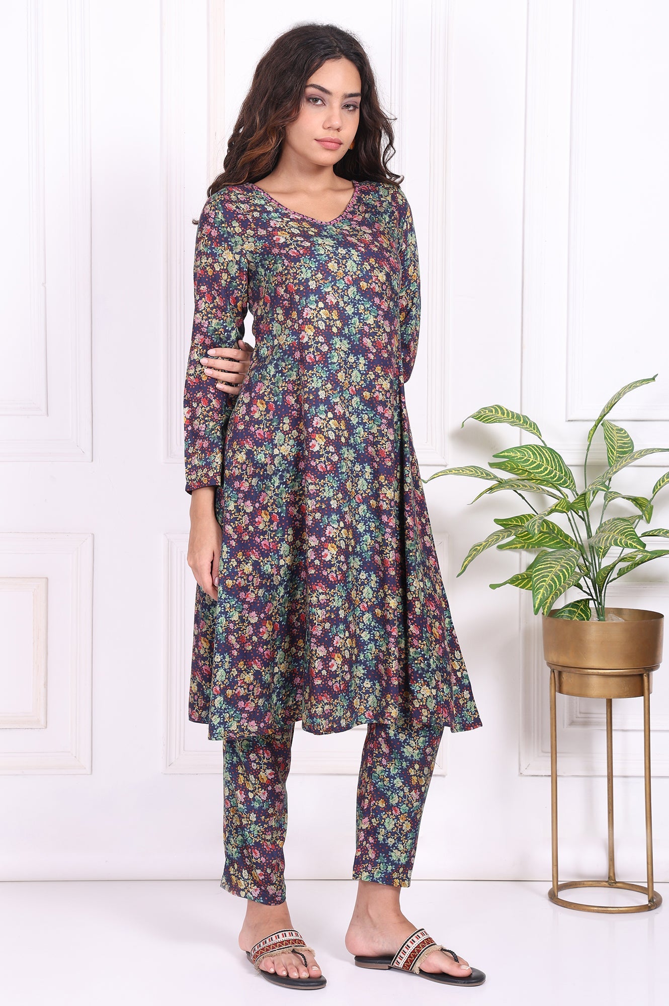 W Ladies Western W Kurti 3Pcs Set Ws13375 126790