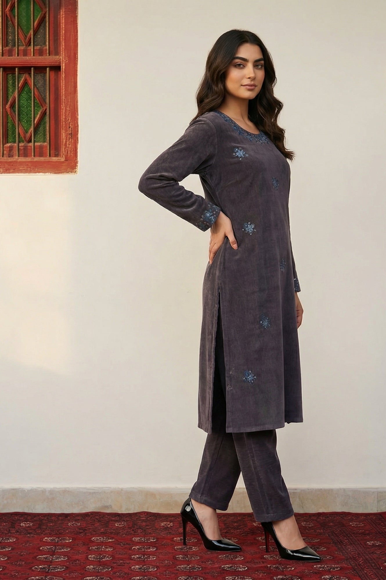 W Ladies Western W Kurti 3Pcs Set Ws13381 224567