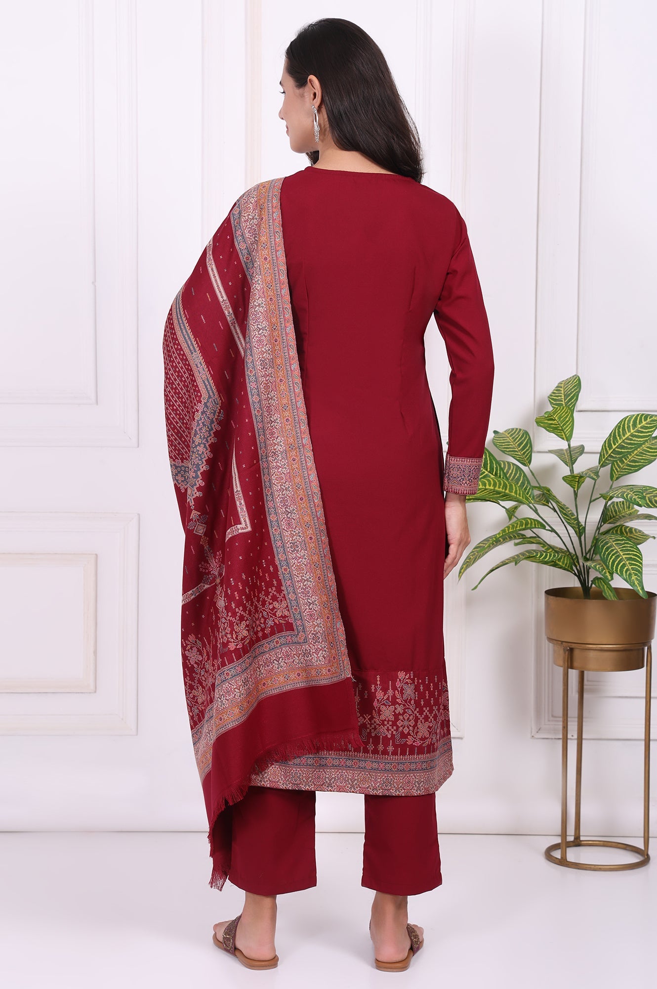 W Ladies Western W Kurti 3Pcs Set Ws13383 314582