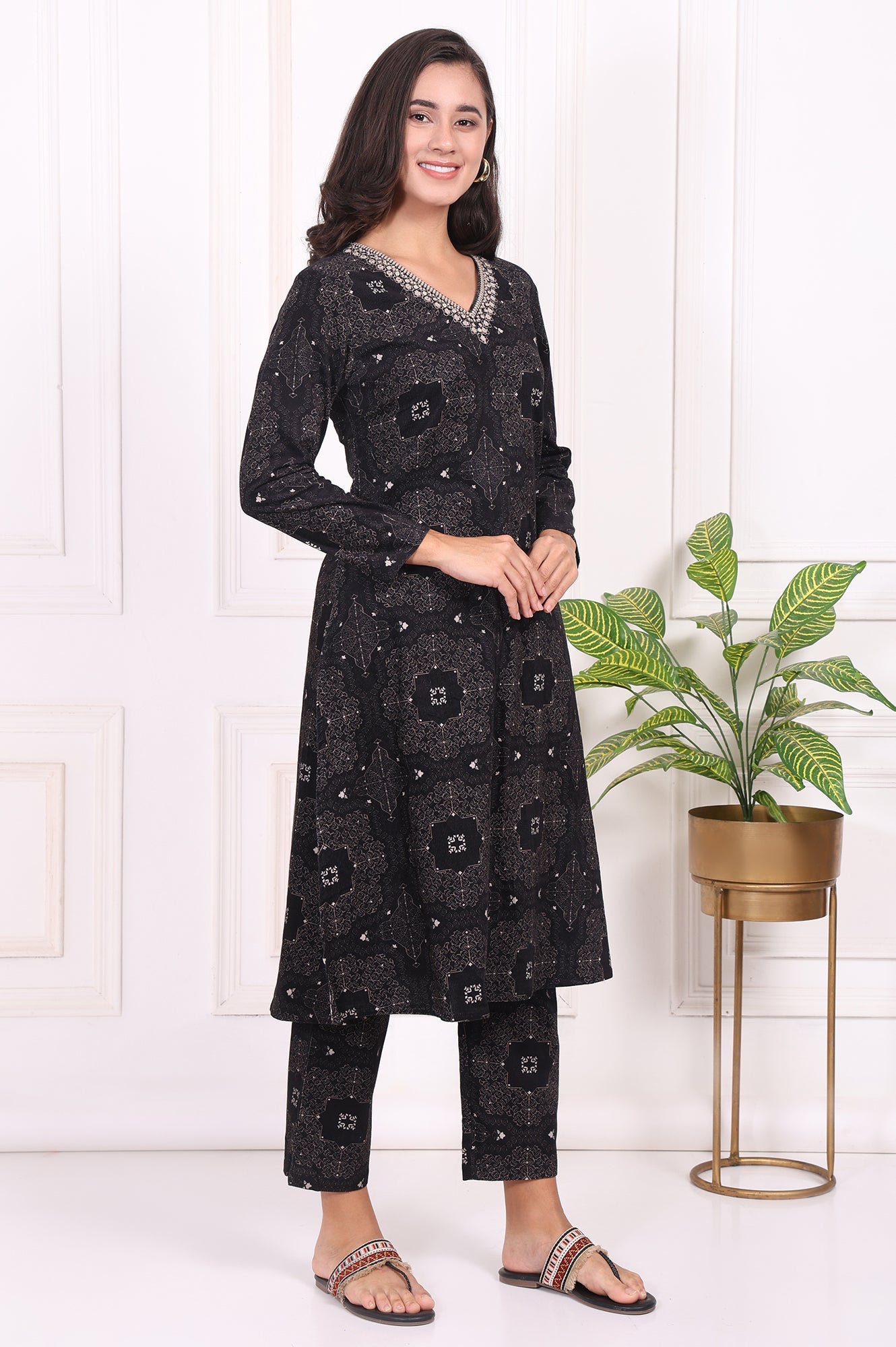 W Ladies Western W Kurti 3Pcs Set Ws13410 126801