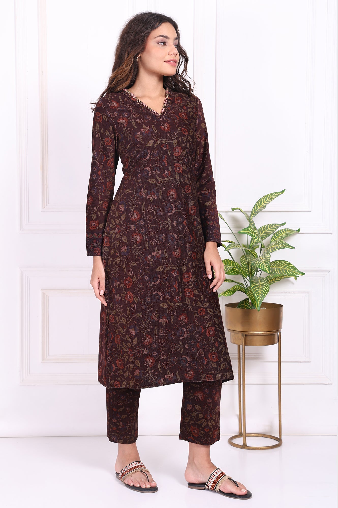 W Ladies Western W Kurti 3Pcs Set Ws13425 126799