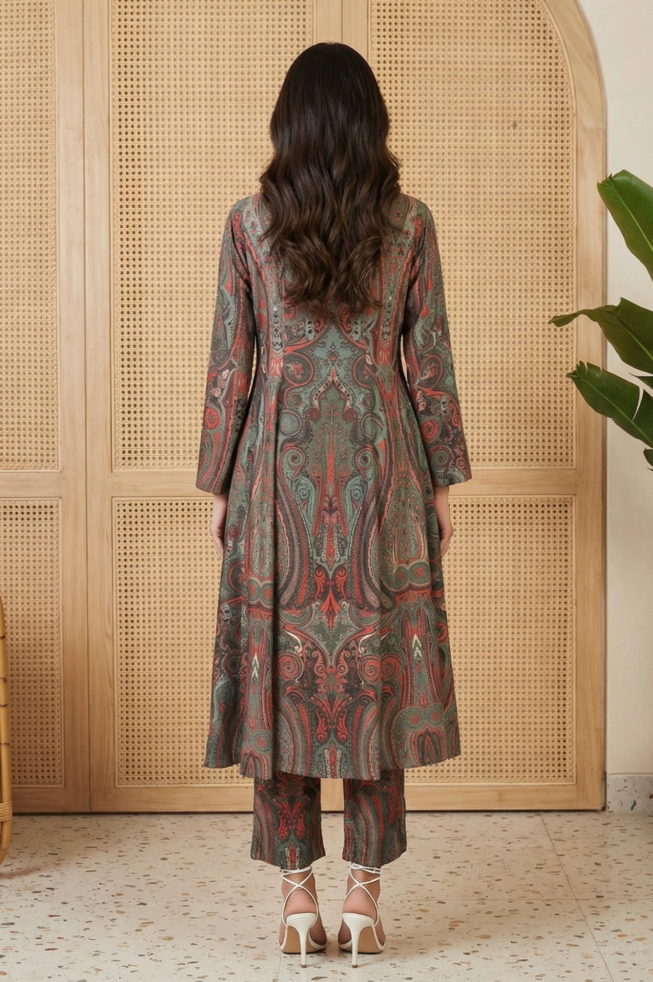 W Ladies Western W Kurti 3Pcs Set Ws13436 126789
