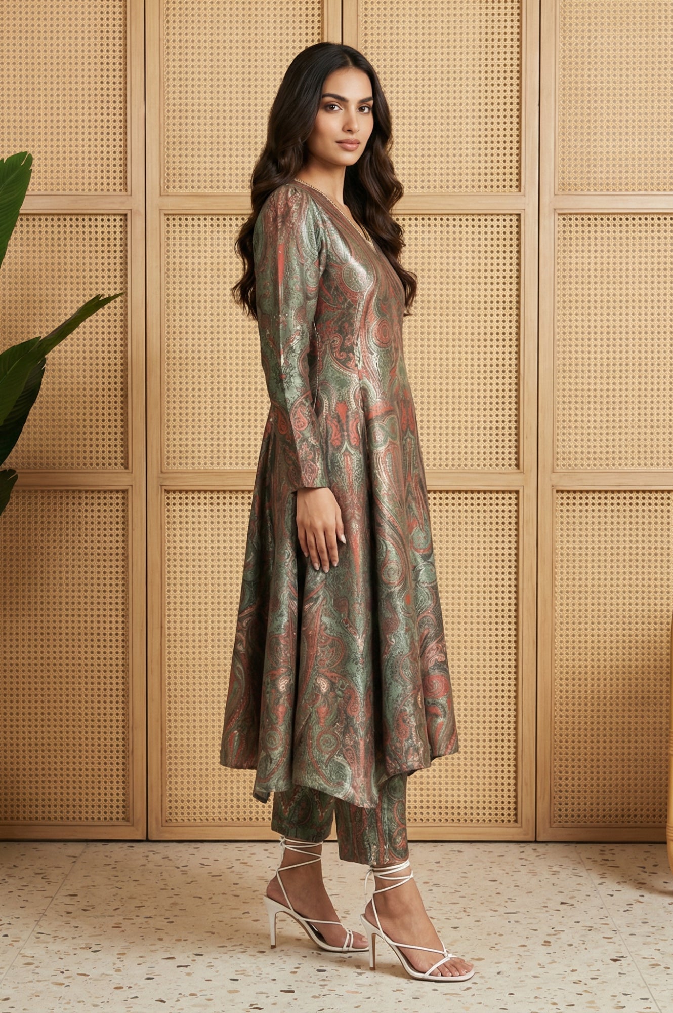 W Ladies Western W Kurti 3Pcs Set Ws13436 126789
