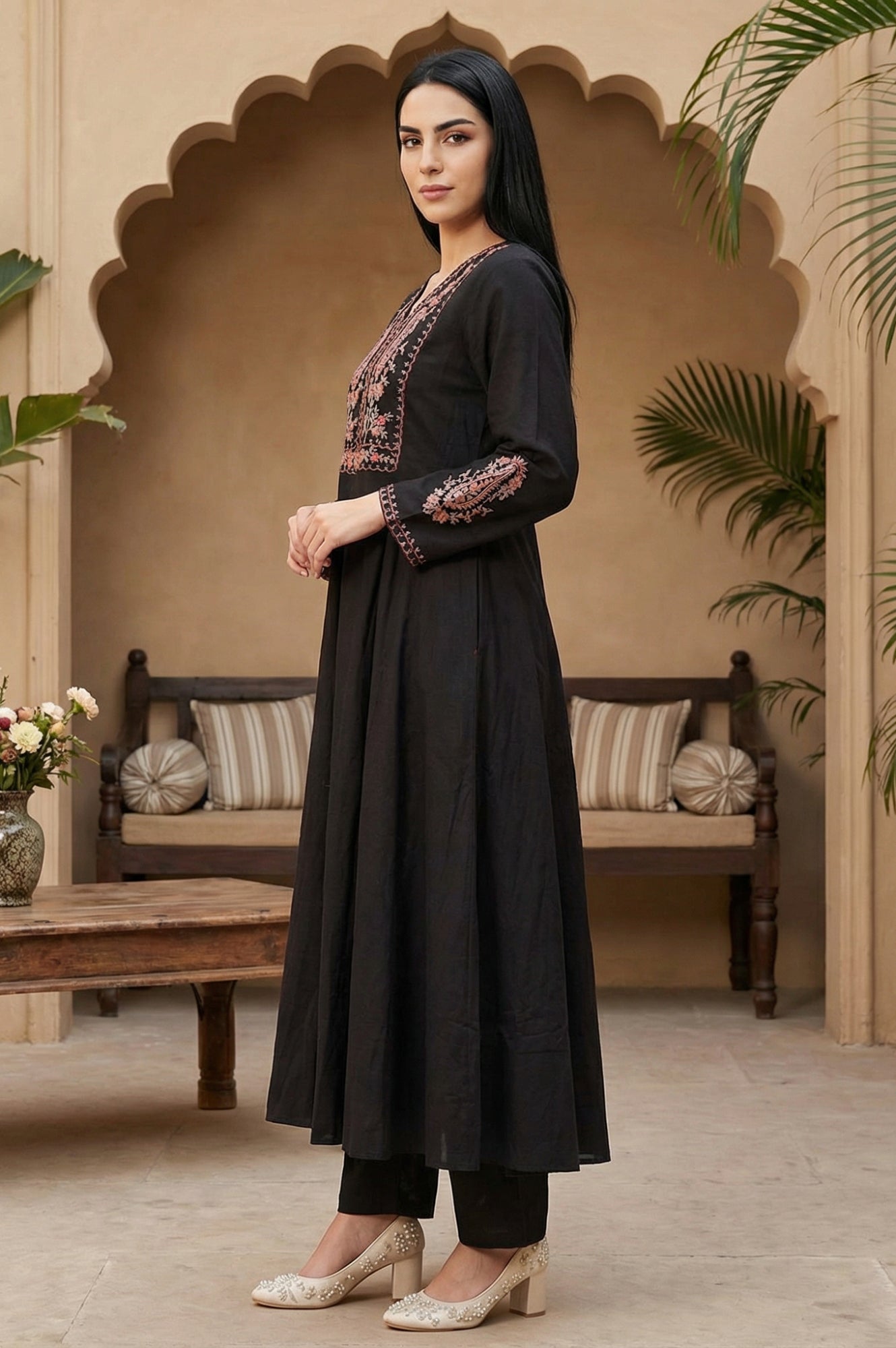 W Ladies Western W Kurti 3Pcs Set Ws13437 224513