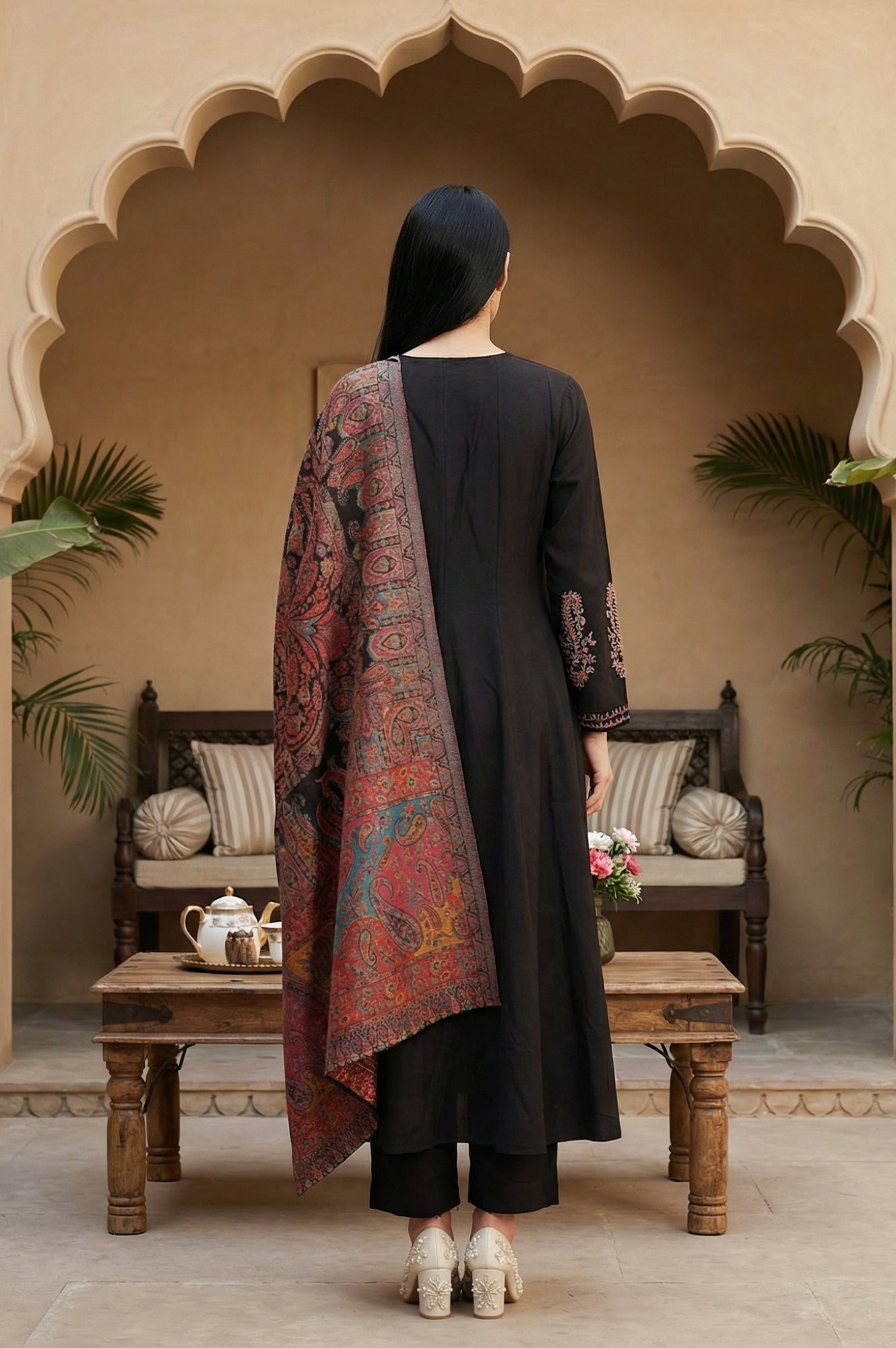 W Ladies Western W Kurti 3Pcs Set Ws13437 224513