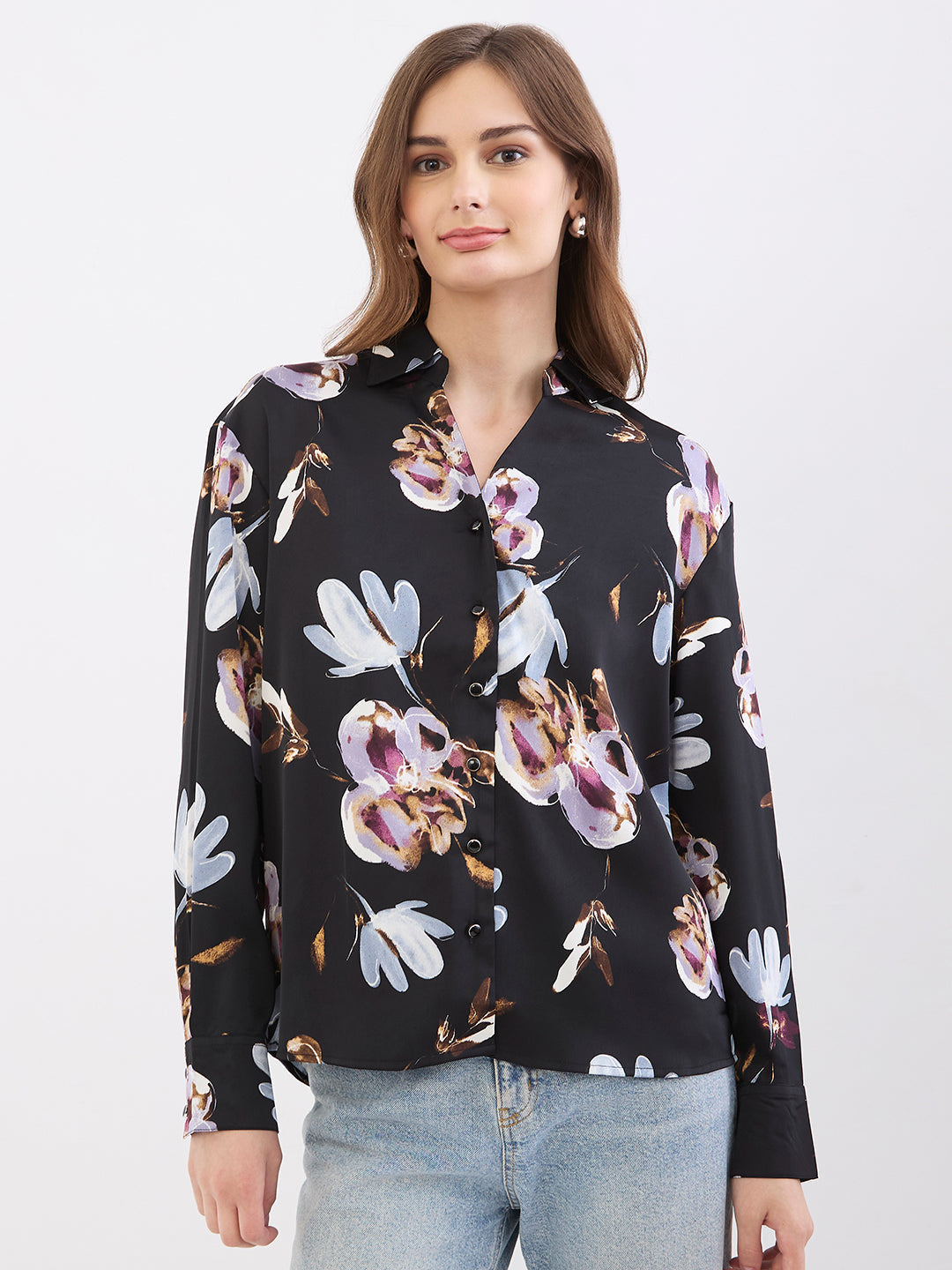 SPYKAR LADIES WESTERN SHIRT F/S WSHPS2BE255 BLACK