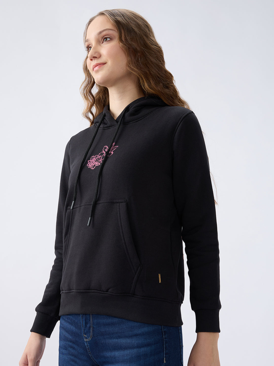 SPYKAR LADIES WESTERN SWEAT SHIRT WSSHW2BD082 BLACK