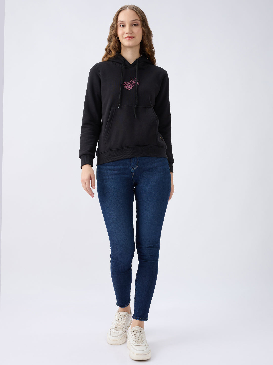 SPYKAR LADIES WESTERN SWEAT SHIRT WSSHW2BD082 BLACK
