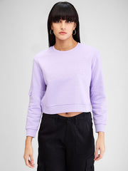 SPYKAR LADIES WESTERN SWEAT SHIRT WSSLW2BD012 GENTLE LAVENDR