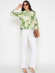 Madame Ladies Western Shirt F/S M5S18214 014 Green