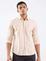 SPYKAR MENS CASUAL SHIRT F/S MSHST2BE040 FRIAR BROWN