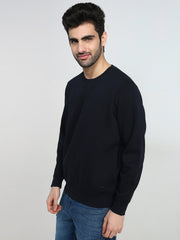 Parx Mens Sweat Shirt F/S Xmar00705-B8-82F Dark Blue