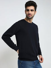 Parx Mens Sweat Shirt F/S Xmar00705-B8-82F Dark Blue