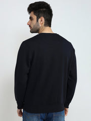 Parx Mens Sweat Shirt F/S Xmar00705-B8-82F Dark Blue