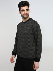 Parx Mens Sweat Shirt F/S Xmar00707-N8-82F Dark Green