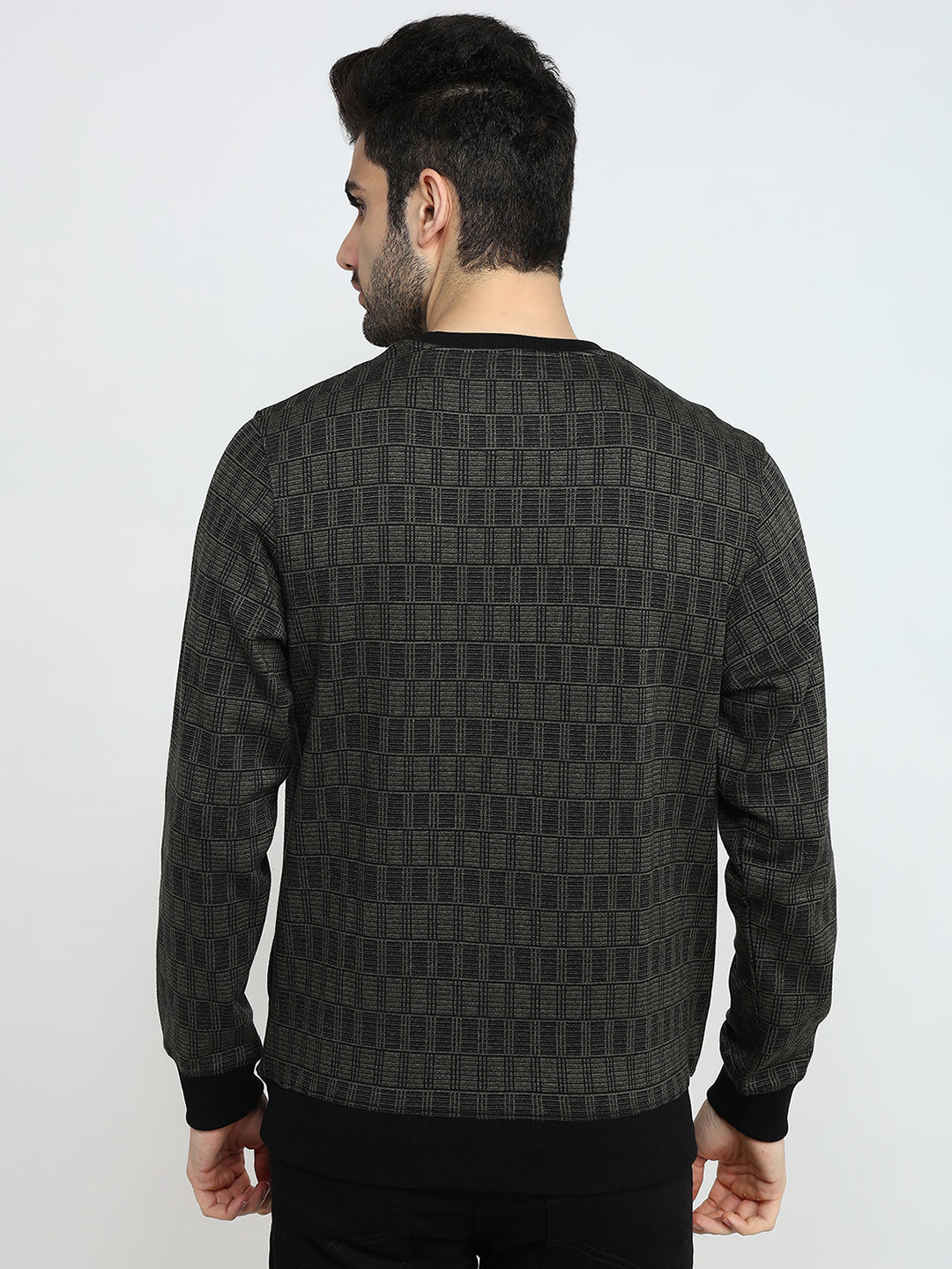Parx Mens Sweat Shirt F/S Xmar00707-N8-82F Dark Green