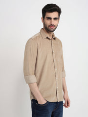Parx Mens Casual Shirt F/S Xmss15059-H4-82F Medium Khaki