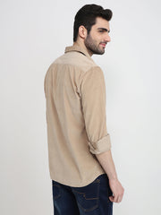 Parx Mens Casual Shirt F/S Xmss15059-H4-82F Medium Khaki