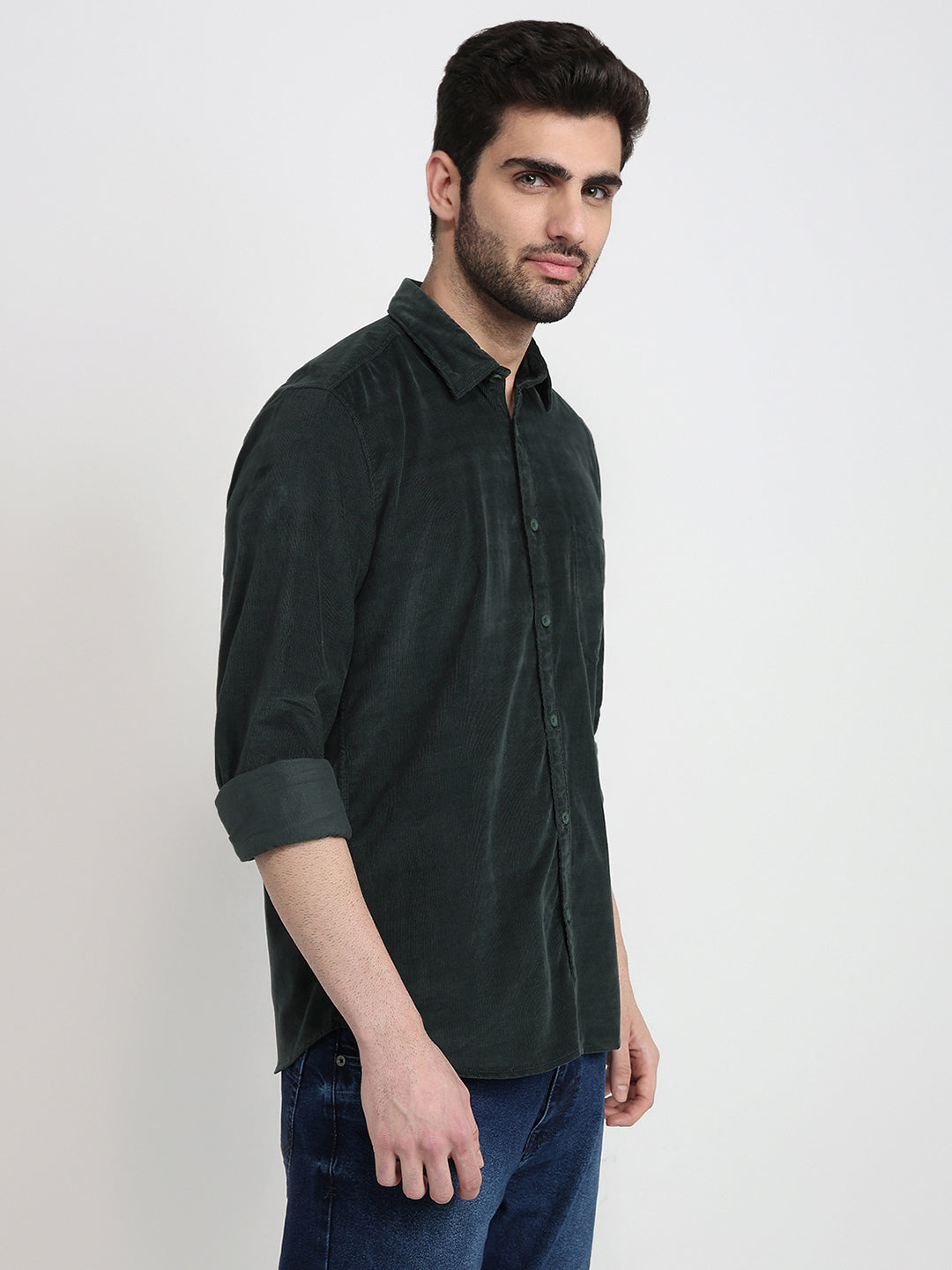 Parx Mens Casual Shirt F/S Xmss15059-N4-82F Medium Green