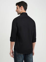Parx Mens Casual Shirt F/S Xmss15422-K8-82F Black