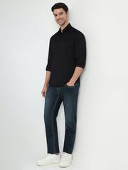 Parx Mens Casual Shirt F/S Xmss15422-K8-82F Black