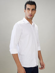 Parx Mens Casual Shirt F/S Xmss15422-W4-82F White