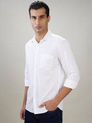 Parx Mens Casual Shirt F/S Xmss15422-W4-82F White