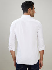 Parx Mens Casual Shirt F/S Xmss15422-W4-82F White
