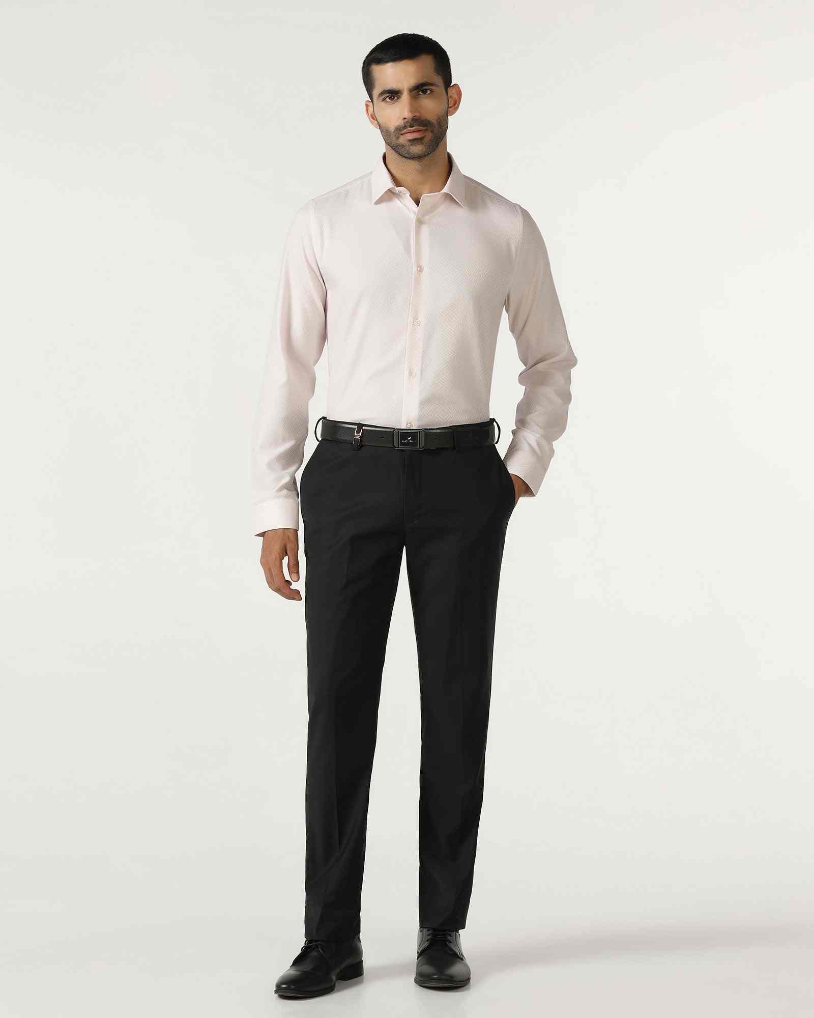 Blackberry Mens Formal Shirt F/S Bp-Lg-Jq-Render Peach