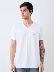 Spykar Mens T-Shirt H/S Mktft1Be144 White