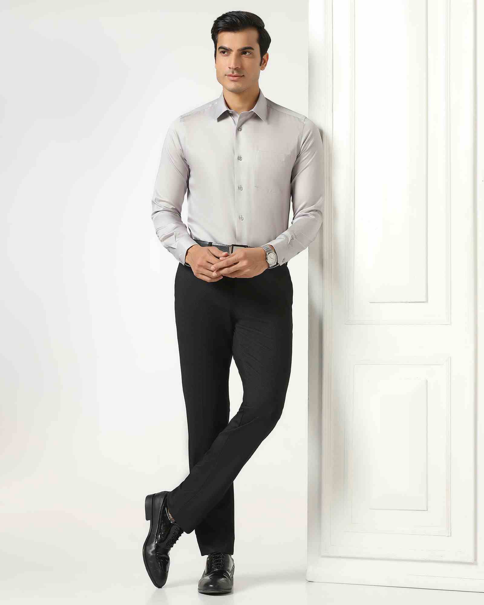 Blackberry Mens Formal Shirt F/S Bp-Bs-Do-Revolve Grey