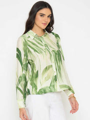 Madame Ladies Western Shirt F/S M5S18214 014 Green