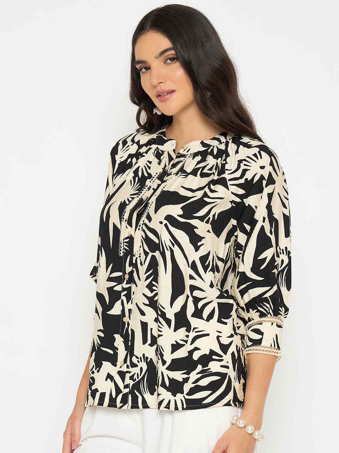Madame Ladies Western Top F/S M5S18831 002 Black