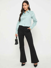 Madame Ladies Western Top H/S M5S18253 014 Green