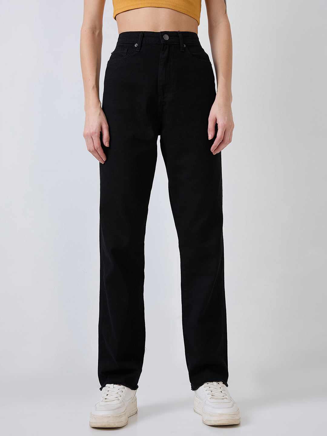 Spykar Ladies Western Jeans Wdbel1Be060 Jet Black