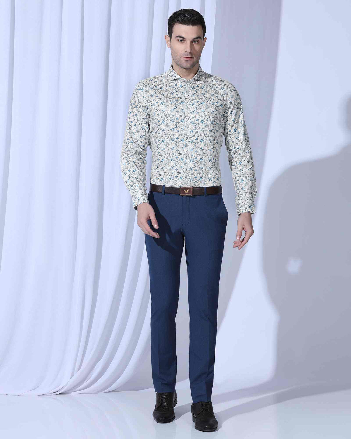 Blackberry Mens Formal Shirt F/S Bp-Bs-Do-Revolve Grey