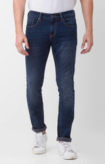Spykar Mens Jeans Skn-02Bb-28 Dk.Blue