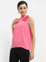 Madame Ladies Western Top H/S M4S18643 012 Fuschia