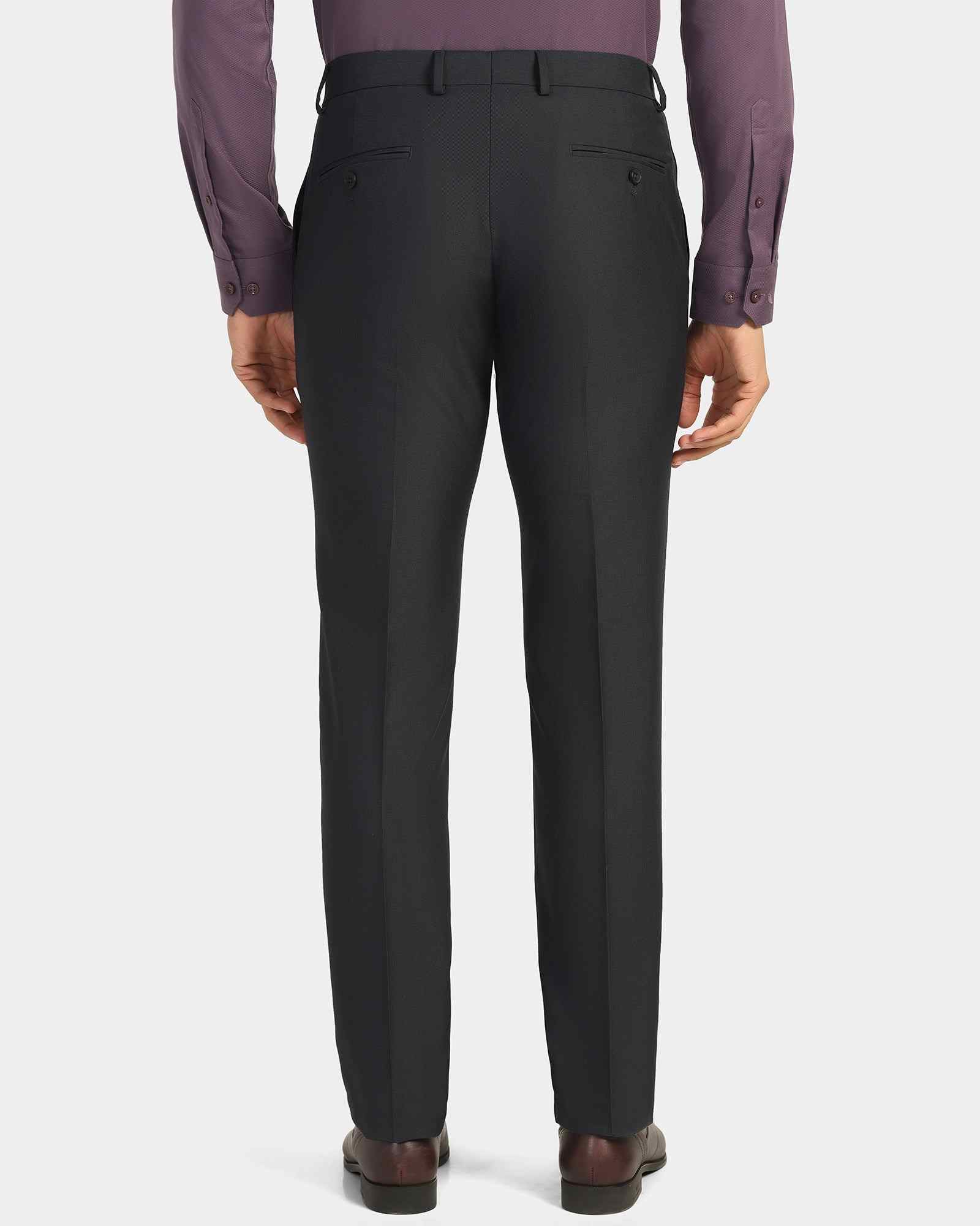 Blackberry Mens Formal Trouser Bp-Do-Fendi Dark Grey